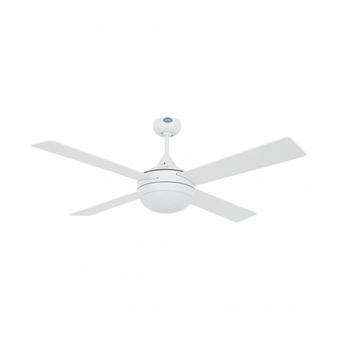 Ventilateur De Plafond Avec Lumiere Blanc Icaria 2 Ampoules Ventilation Et Climatisation Mural Achat Prix Fnac