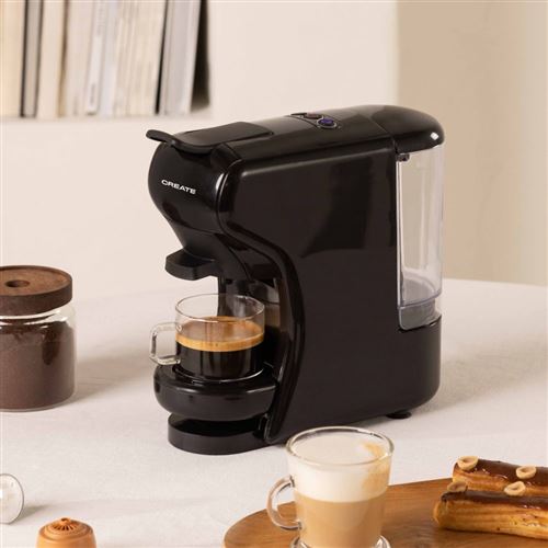 IKOHS - POTTS - Cafetière multi-capsules compatible avec nespresso et dolce gusto