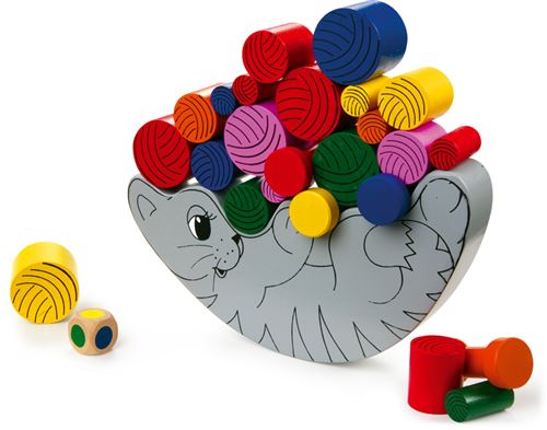 Small foot design - 7783 - jeu d'action et de réflexe - balancier - chat
