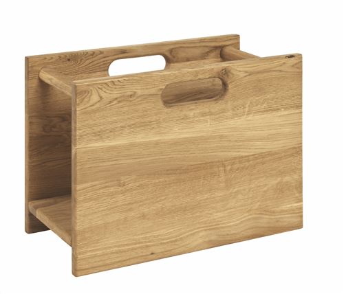 Paris Prix - Porte Revues En Bois solal 40cm Chêne Foncé