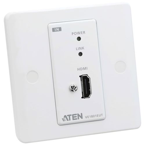 ATEN VE1801EUT Emetteur HDMI HDBaseT-Lite avec plaque murale EU (4K à 40m)