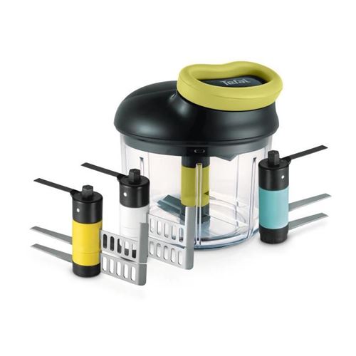 tefal hachoir 5 secondes maxi kit 900 ml (émulsion + glace + purée + lames multi-usages) k1321044