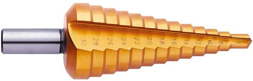 Exact 5347 HSS Foret &eacute;tag&eacute; 4-20 mm TiN Longueur 67 mm tige &agrave; 3 surfaces 1 pc(s)