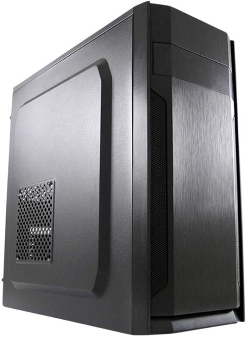 LC Power 7036B - Towermodel - ATX - geen voeding - zwart - USB/Audio