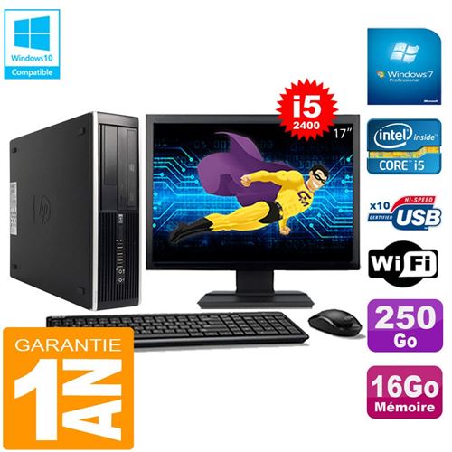 Acheter Pc hp compaq pro 6300 sff i5-2400 16go 250go graveur dvd wifi w7 ecran 17' État correct - 279,00 € Pc hp compaq pro 6300 sff i5-2400 16go 250go graveur dvd wifi w7 ecran 17' État correct - Hewlett-Packard reconditionné disponible sur Fnac
