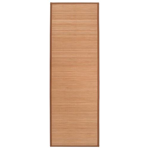 vidaXL Tapis de yoga Bambou 60 x 180 cm Marron