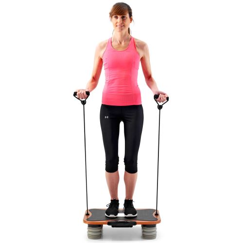 Plateforme Vibrante Mixte Adulte Bois/Noir Quick Pro