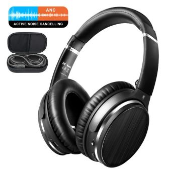 18€37 sur YOKULI - Casque Antibruit Actif Casque Sans Fil Bluetooth Sur  L'oreille APT-X Stéréo Faible Latence Casque ANC Avec Micro - Noir - Casque  audio - Achat \u0026 prix | fnac