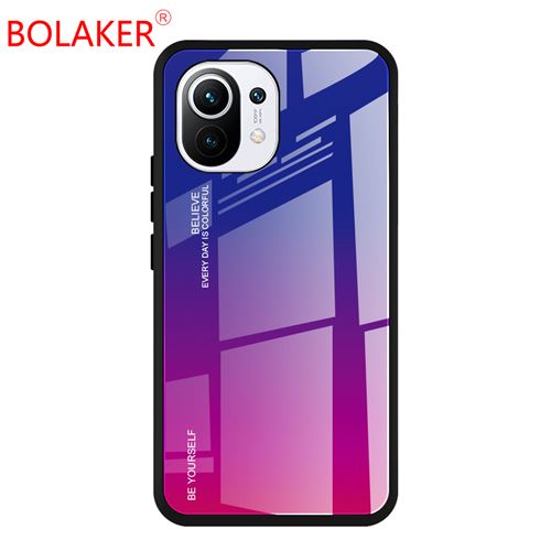 Etui pour téléphone portable BOLAKER® pour Xiaomi 11-violet dégradé
