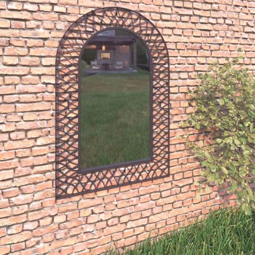 Miroir Mural Miroirs en verre Miroir Décoration de jardin pour Salon miroir Salle de Bains 50 x 80 cm