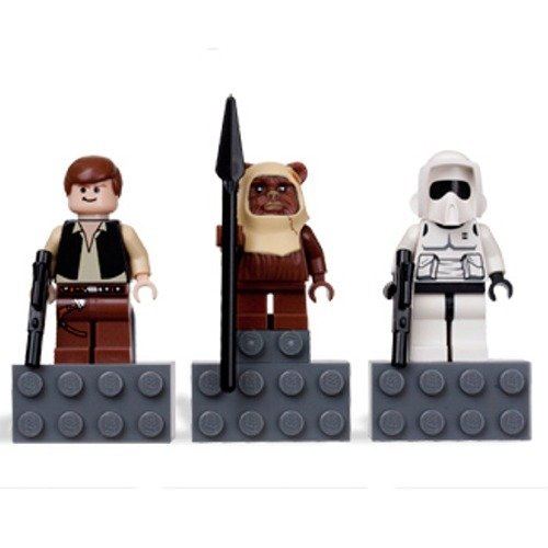 Ensemble d'aimants LEGO Star Wars 4585396 Han Solo, Paploo, Scout Trooper