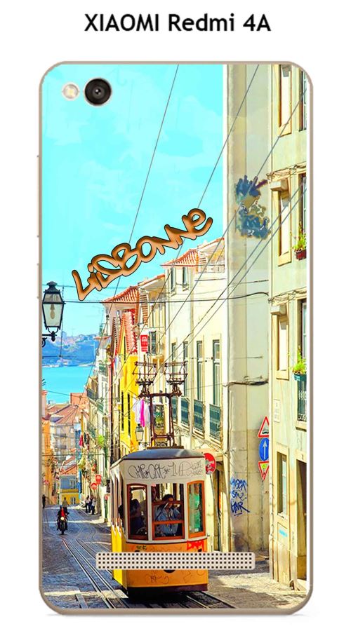 Coque XIAOMI Redmi 4A design Lisbonne & texte