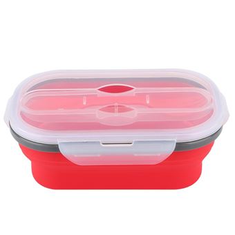 boîte à lunch extérieure pour employés de bureau Boîte à lunch pliante boîte à lunch micro-ondes pour les voyages green boîte à lunch portable pliable en silicone
