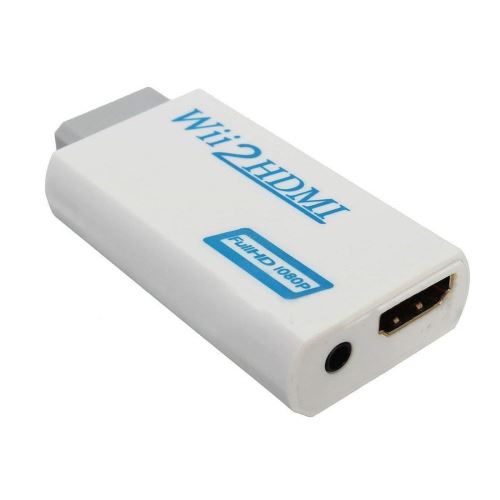 INECK® Wii vers HDMI Adaptateur, Compatible avec les Appareils 720P/1080P/HD, Convertisseur HDMI sortie audio Extra Prise 3,5 mm pour Wii moniteur projecteur Téléviseur