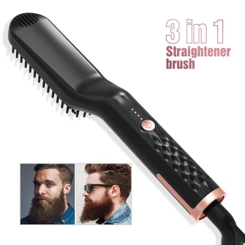 Redresseur de cheveux Brosse Anti Chauffage Statique Céramique Plus Redressant Peigne Barbe