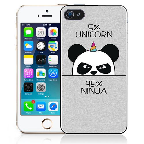 Coque pour iPhone 5C unicorn ninja panda licorne
