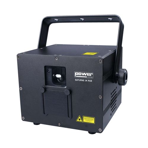 Power Lighting Saturne 3k Rgb - Laser à animations Rouge, Vert, Bleu 3000 MW