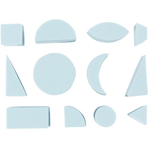 CC Hobby Tampons mousse, dim. 15-30 mm, h: 25 mm, 12pi&egrave;ces- - Cachets