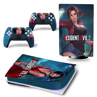 Autocollant Stickers de Protection pour Console Sony PS5 Edition Standard - - Resident Evil (TN-PS5Disk-4407) - 1