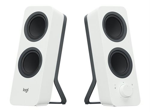 Logitech Z207 - Haut-Parleurs - pour PC - Canal 2.0 - Sans Fil - Bluetooth - 5 Watt (Totale) - Blanc