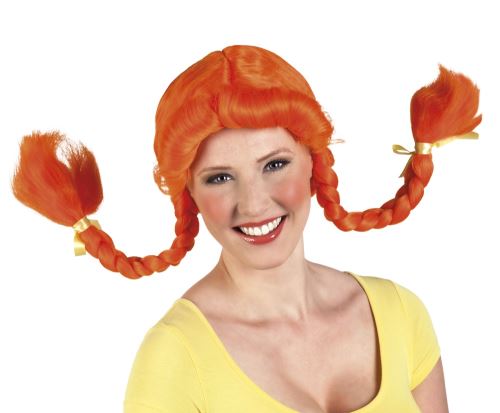 Boland Perruque orange avec tresses dames