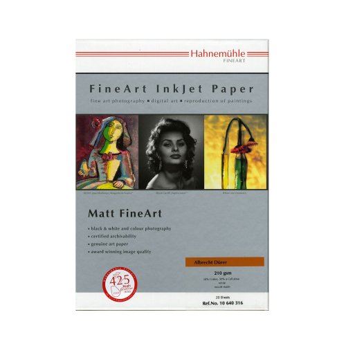 Papier Hahnemühle Digital Fine Art Albrecht Dürer, 210 g/m², blanc 210 x 297 mm weiß
