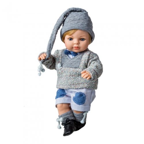 Berjuan poupée Mauro 40 cm gris