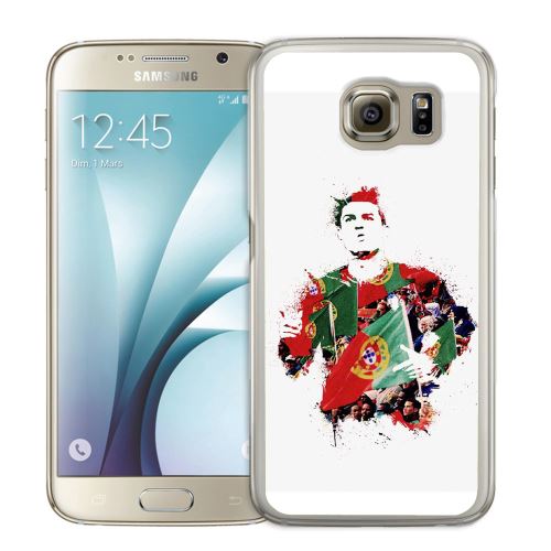 Coque pour Samsung Galaxy S7 ronaldo football splash