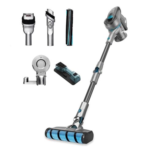 Aspirateur Balai Cyclonique Sans Fil Cecotec Rockstar 300 X-Treme ErgoWet 800 ml 24 kPa 430W Noir