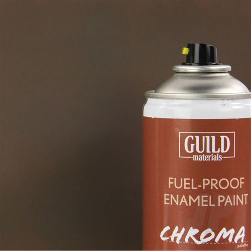 Peinture Chroma Matt Enamel (résistant Carburant) Pc10 Dirty Brown (400ml Aerosol) - Guild Materials