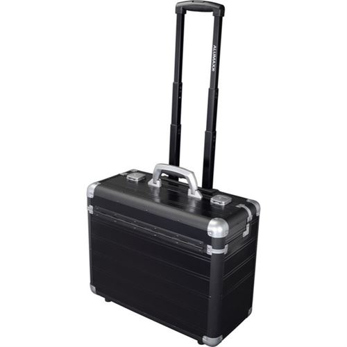 Juscha JU-45166 Étui pilote Alumaxx Discovery en aluminium noir mat