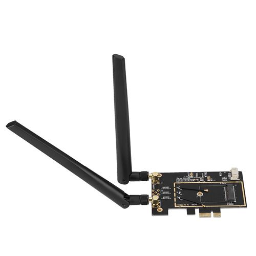 Convertisseur de carte réseau pour l'adaptateur réseau sans fil Wi-Fi M.2 NGFF vers PCI-E 1X Desktop pour 8260 7265 1535 7260