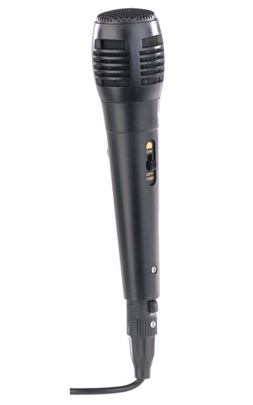 Microphone dynamique avec câble 2,5 m XLR vers jack 6,35 mm