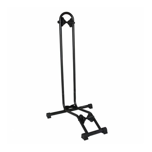 Presentoir-support 1 velo rool noir sur roue avant-arriere compatible de 24 à 29