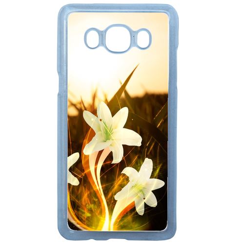 Coque Lys Blanc Illuminé Compatible Galaxy J7 2016 Transparent