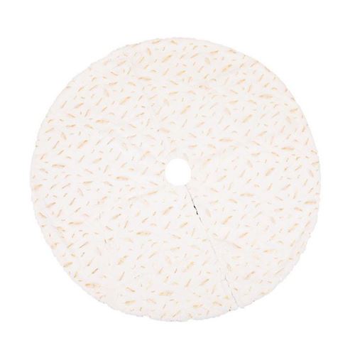 Jupe D'Arbre De Noël 90Cm Style De Plumes Bronzantes Blanc K128