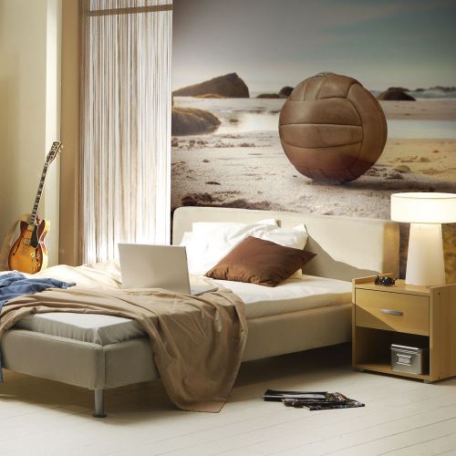 Papier peint | Un ballon de volley sur la plage | 400x309 | Paysages | Mer |