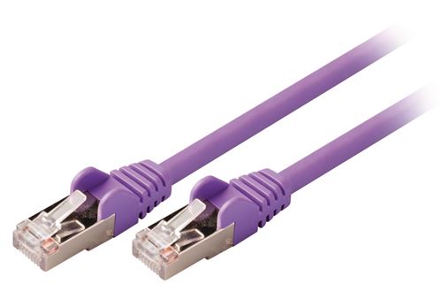 Valueline VLCP85121U10 Câble réseau Cat5e Sf / utp Rj45 (8/8) Mâle - Rj45 (8/8) Mâle 1,00 M Violet