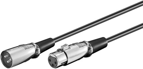 Microconnect xlrmf5 5m xlr (3-pin) xlr (3-pin) noir câble audio