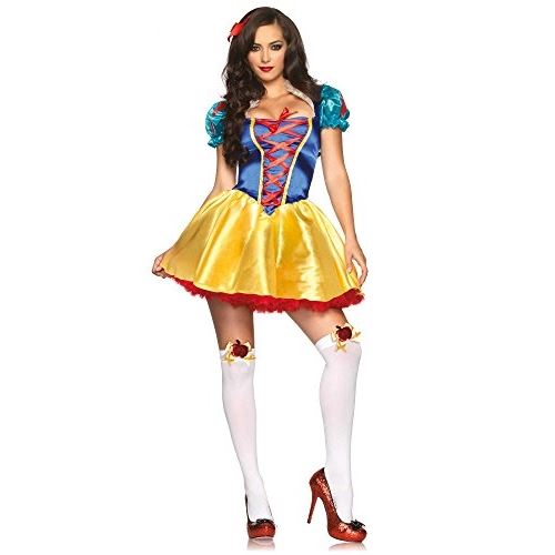 Leg avenue blanche neige fairytale snow white costume pour femme multicolore taille m l