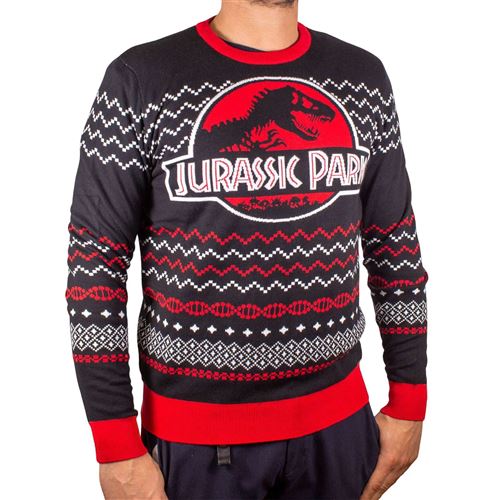 Pull-over Jurassic Park - Jurassic Winter - Noir - taille XXL