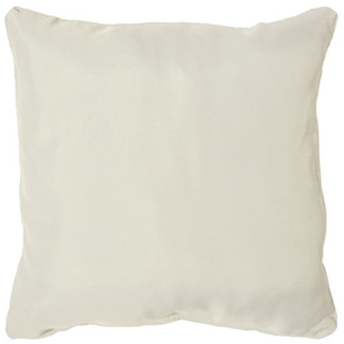 Douceur d'Intérieur Coussin passepoil 60 x 60 cm polyester uni essentiel Naturel Beige - vue 3