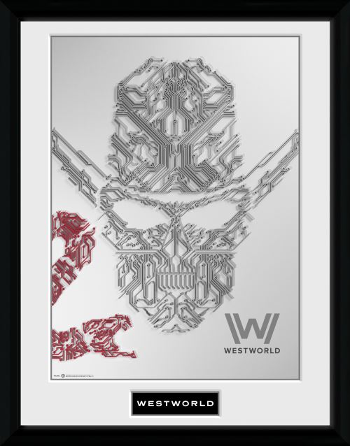 Photographie encadree Westworld Face 30x40 cm