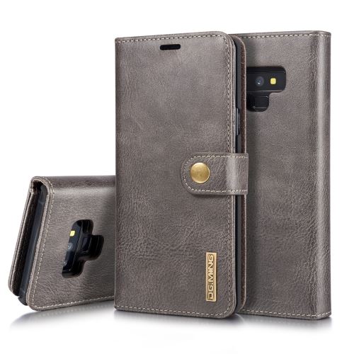 Galaxy Note 9 Housse Etui Cuir Pu Texture Peau Gris Als88744