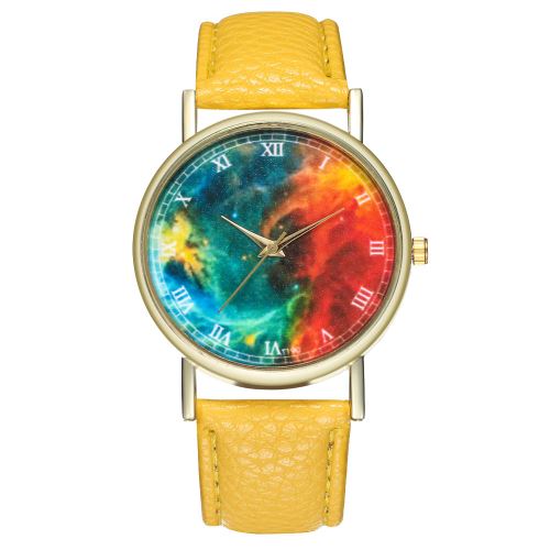 Version coréenne de la couleur coréenne de la montre coréenne T190-A des étudiants masculins et masculinsjaune
