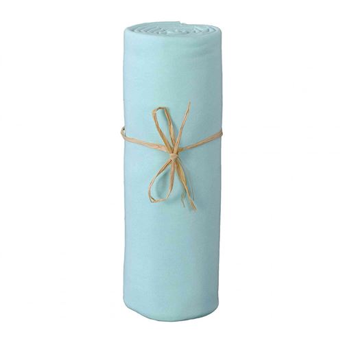 Drap housse jersey bio 70x140 cm - Turquoise