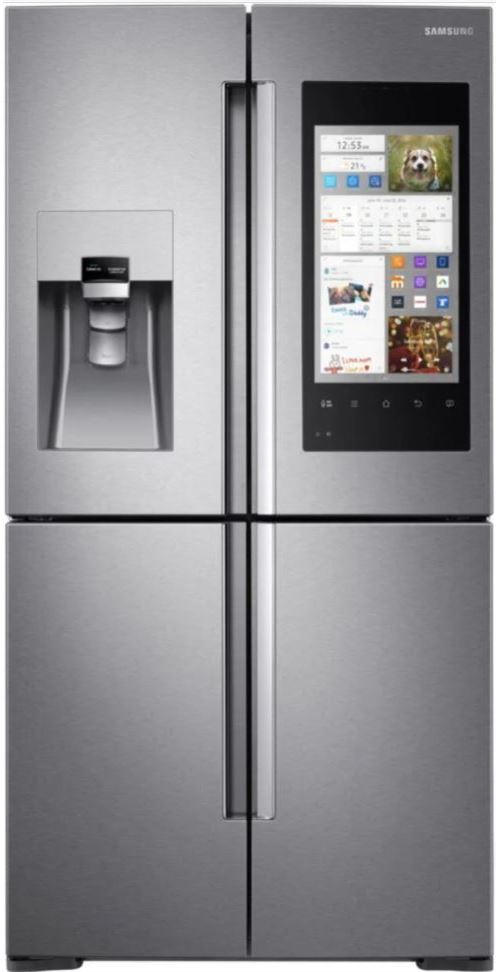 Samsung Family Hub Rf56M9540Sr - Réfrigérateur/Congélateur - Style Français - Pose Libre - Inox Véritable