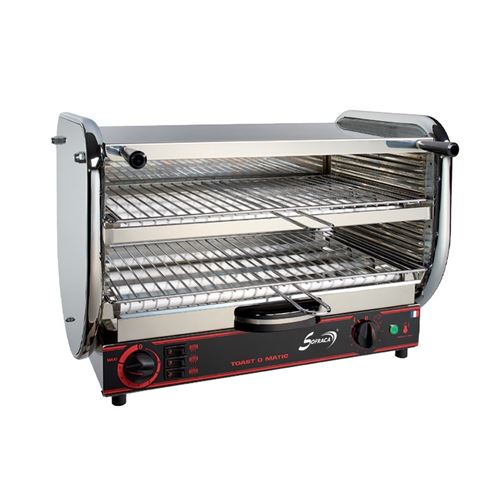 Toaster Professionnel multifonction avec r&eacute;gulateur Senior 2 &eacute;tages 400 V