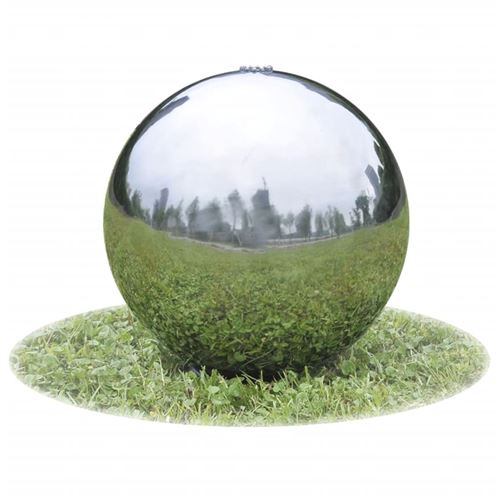 Vidaxl - Sph&egrave;re de fontaine de jardin avec led Acier inoxydable 20 cm