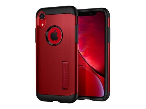 Coque pour iPhone XR 6.1 Spigen Slim Armor rouge